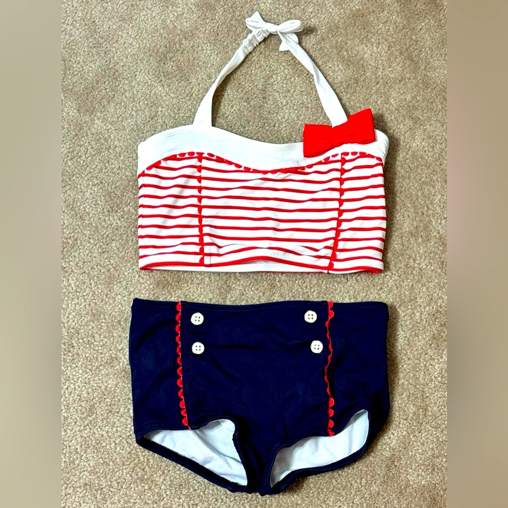 Janie and Jack retro swimsuit